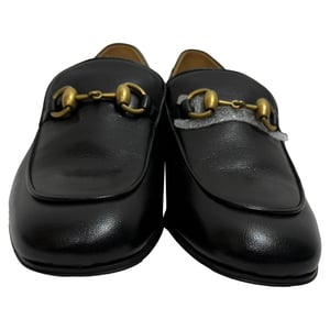 Gucci Horsebit Slip On Loafers in Black Leather