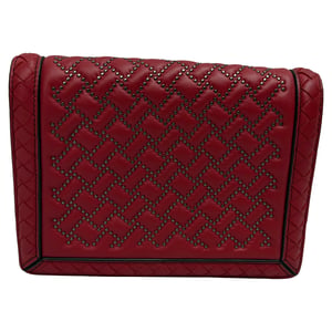 Bottega Veneta Mini Montebello Schoudertas in Bordeauxleer