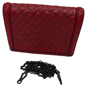 Bottega Veneta Mini Montebello Schoudertas in Bordeauxleer