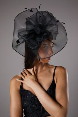 Structured Mesh Bow Flat Fascinator