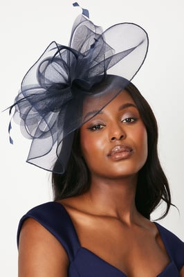 Structured Mesh Bow Flat Fascinator