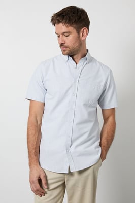 White Burgundy Heritage Check Short Sleeve