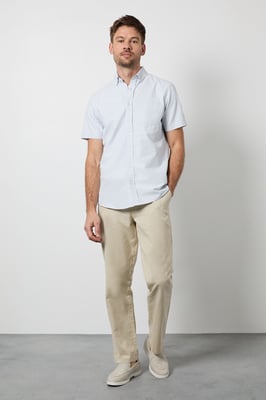 White Burgundy Heritage Check Short Sleeve