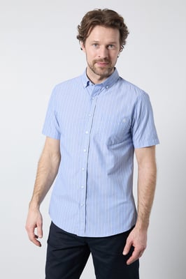 Blue Stripe Short Sleeve Shirt