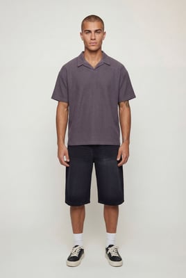 Oversized Revere Textured Polo