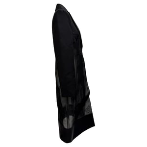 Givenchy getailleerde jas met uitsnijdingen in zwarte wol