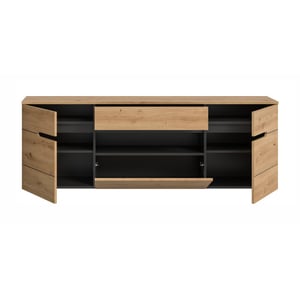 Furnilux Hangende garderobekast moderne opbergoplossing voor hal en entree 176 cm