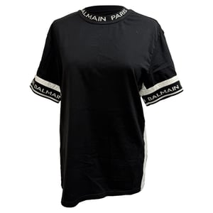 Balmain T-Shirt in Black Cotton