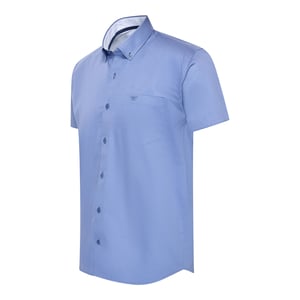 Cappuccino Italia Overhemden Toscana Stretch Blauw