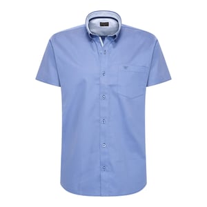 Cappuccino Italia Overhemden Toscana Stretch Blauw