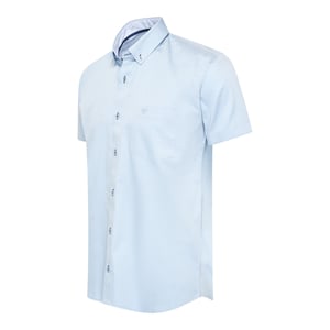Cappuccino Italia Overhemden Toscana Stretch Blauw