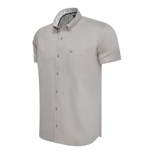 Cappuccino Italia Overhemden Toscana Stretch Grijs