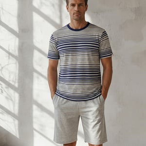Cappuccino Italia Pyjama Venezia Pyjama Blauw