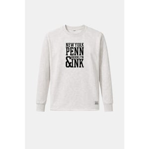 Penn & Ink Willow 05m-90 penn and ink sweater print ecru mel. black