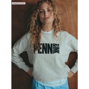 Penn & Ink Harper 05m-90 penn and ink sweater print ecru mel. black