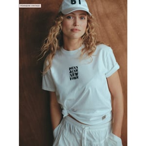 Penn & Ink Etta 01-90 penn and ink t-shirt print white black