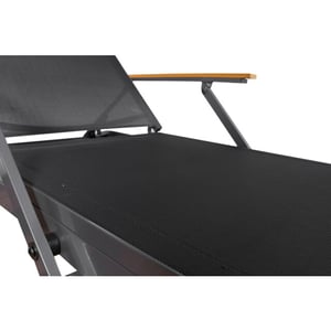 SenS-Line hawaii ligbed verstelbaar antraciet naturel 195cm