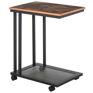 4goodz Verrijdbare bijzettafel voor bank bedtafel op wielen