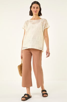 Lace Overlay Top