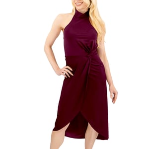 TED BAKER Womens Halter neck Midi Dress Evening Cocktail Elegant Party Ball Gown