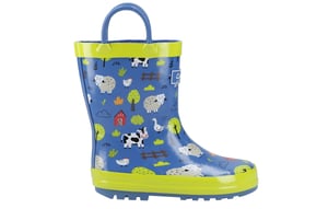 Cotswold Puddle Kids Waterproof Pull On Wellington Boots
