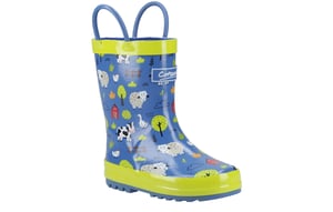 Cotswold Puddle Kids Waterproof Pull On Wellington Boots