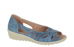 Boulevard Oriana Womens Peep Toe Sandals (Wide Fit)