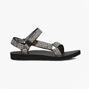 Teva Original Universal Womens Ankle Strap Sandals Windy Summer Black/ White