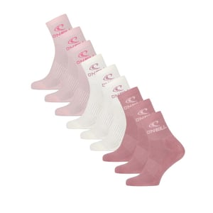 O'Neill Sportsokken unisex quarter 9-pack effen roze