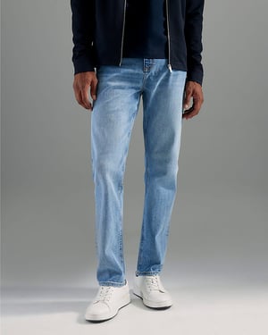 River Island Mens Slim Fit Jeans Blue Light Denim