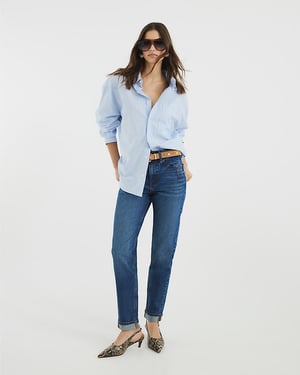 River Island Womens Mom Jeans Blue Denim Sculpt