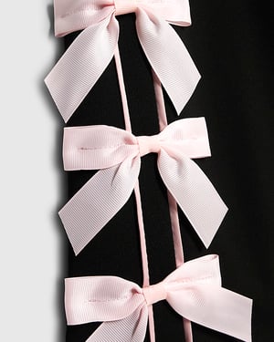 River Island Girls Wide Leg Trousers Black Bow