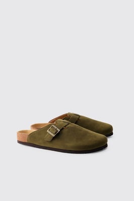 Faux Suede Mule
