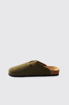 Faux Suede Mule