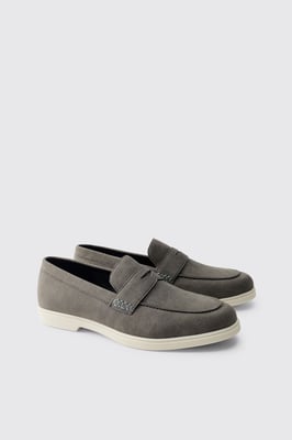 Casual Faux Suede Penny Loafer