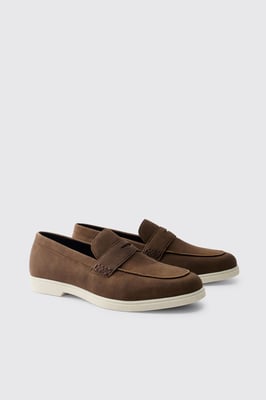 Casual Faux Suede Penny Loafer