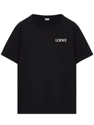 Embroidered Logo T-shirt in Black