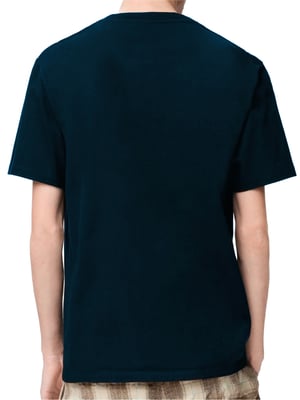 Embroidered Logo T-shirt in Navy