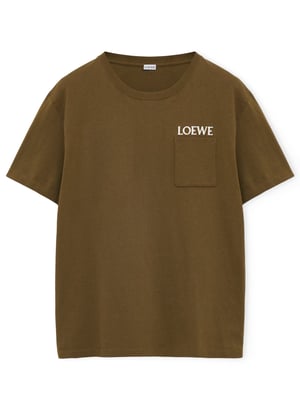 Embroidered Logo T-Shirt in Green