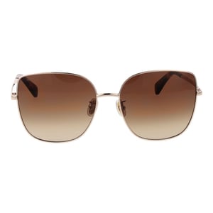 Max Mara Roze Gouden Metaal Zonnebril