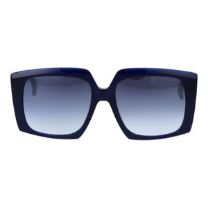 Max Mara Blauwe Plastic Zonnebril