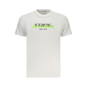 Iceberg Neon Bomull T-shirt för Män