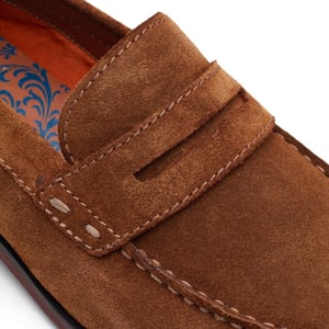 Base London Slate Mens Loafer Shoes Camel
