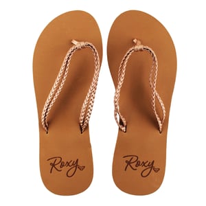 Roxy Costas Womens Rose Gold Flip-Flops