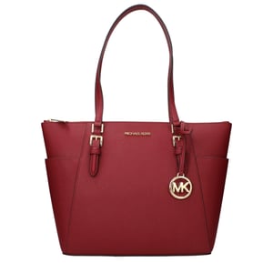 Michael Kors Rode Leren Schoudertas