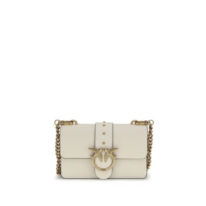 PINKO Beige Kalfskleren Bos Taurus Schoudertas