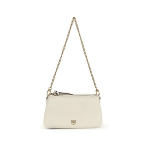PINKO Beige Kalfskleren Bos Taurus Schoudertas