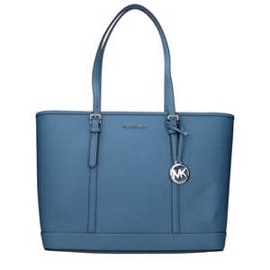 Michael Kors Blauwe Leren Schoudertas