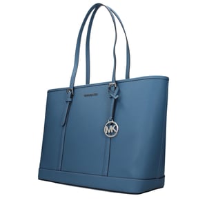 Michael Kors Blauwe Leren Schoudertas