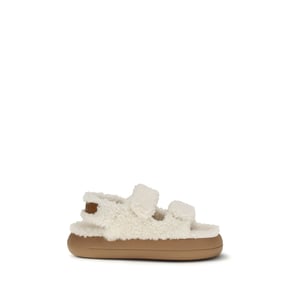 Moon Boot Witte Polyamide Platte Sandalen